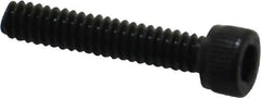 Unbrako - #10-24 UNC Hex Socket Drive, Socket Cap Screw - Alloy Steel, Black Oxide Finish, 1" Length Under Head - All Tool & Supply