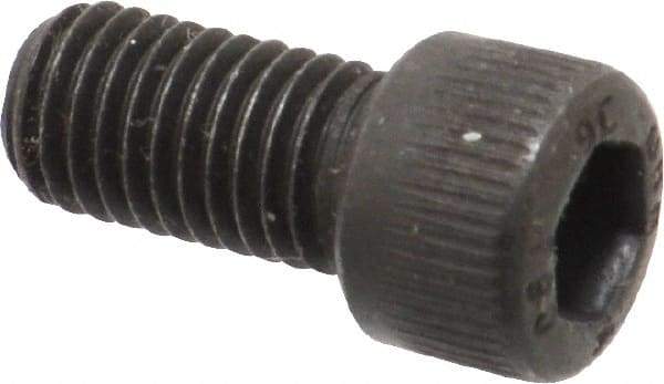 Unbrako - 1/4-28 UNF Hex Socket Drive, Socket Cap Screw - Alloy Steel, Black Oxide Finish, 1/2" Length Under Head - All Tool & Supply