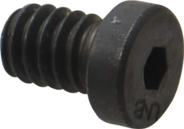 Unbrako - 1/4-20 UNC Hex Socket Drive, Low Socket Cap Screw - Alloy Steel, Black Oxide Finish, 3/8" Length Under Head - All Tool & Supply