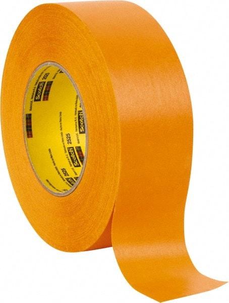 3M - 2" Wide x 60 Yd Long Orange Paper Masking Tape - Series 2525, 9.5 mil Thick, 49 In/Lb Tensile Strength - All Tool & Supply