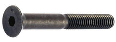 Unbrako - M12x1.75 Metric Coarse Hex Socket Drive, 90 to 92° Flat Screw - Grade 12.9 Alloy Steel, Black Oxide Finish, 45mm OAL - All Tool & Supply