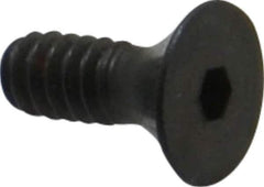 Unbrako - #6-32 UNC Hex Socket Drive, 82° Flat Screw - Alloy Steel, Black Oxide Finish, 3/8" OAL - All Tool & Supply