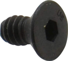 Unbrako - #10-24 UNC Hex Socket Drive, 82° Flat Screw - Alloy Steel, Black Oxide Finish, 3/8" OAL - All Tool & Supply