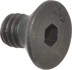 Unbrako - 5/16-18 UNC Hex Socket Drive, 82° Flat Screw - Alloy Steel, Black Oxide Finish, 1/2" OAL - All Tool & Supply