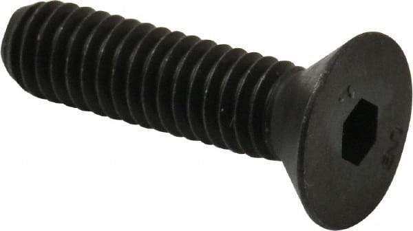 Unbrako - 5/16-18 UNC Hex Socket Drive, 82° Flat Screw - Alloy Steel, Black Oxide Finish, 1-1/4" OAL - All Tool & Supply