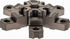 Buck Chuck Company - 12" Max Chuck Diam Compatibility, Steel Tongue & Groove Hard Lathe Top Jaws - 2" High - All Tool & Supply