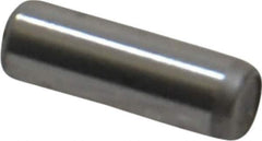 Unbrako - 1/8" Diam x 3/8" Pin Length Grade 8 Alloy Steel Oversized Dowel Pin - C 60 (Surface) & C 50-58 Hardness, 1,845 Lb Breaking Strength, 1 Beveled & 1 Rounded End - All Tool & Supply