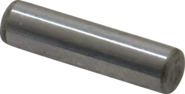 Unbrako - 3/16" Diam x 3/4" Pin Length Grade 8 Alloy Steel Oversized Dowel Pin - C 60 (Surface) & C 50-58 Hardness, 4,140 Lb Breaking Strength, 1 Beveled & 1 Rounded End - All Tool & Supply