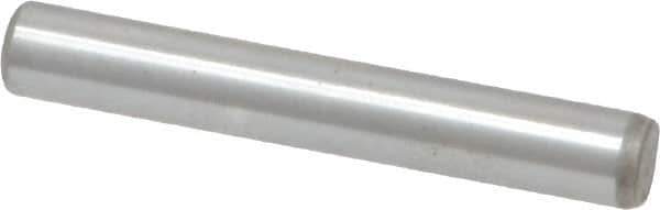 Unbrako - 3/16" Diam x 1-1/4" Pin Length Grade 8 Alloy Steel Oversized Dowel Pin - C 60 (Surface) & C 50-58 Hardness, 4,140 Lb Breaking Strength, 1 Beveled & 1 Rounded End - All Tool & Supply