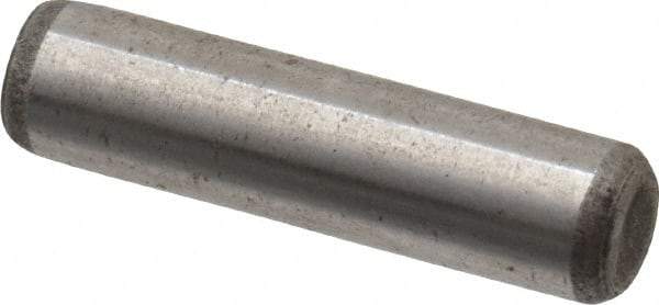 Unbrako - 1/4" Diam x 1" Pin Length Grade 8 Alloy Steel Oversized Dowel Pin - C 60 (Surface) & C 50-58 Hardness, 7,370 Lb Breaking Strength, 1 Beveled & 1 Rounded End - All Tool & Supply