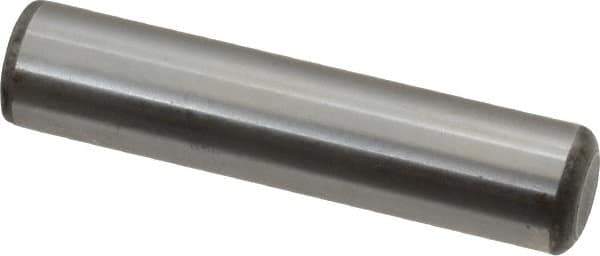 Unbrako - 1/2" Diam x 2-1/4" Pin Length Grade 8 Alloy Steel Oversized Dowel Pin - C 60 (Surface) & C 50-58 Hardness, 29,460 Lb Breaking Strength, 1 Beveled & 1 Rounded End - All Tool & Supply