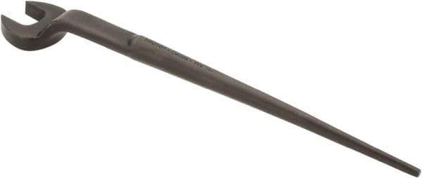 Proto - 1-1/2" Standard Spud Handle Open End Wrench - 19-1/2" OAL, Single End, Black Finish - All Tool & Supply