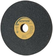 Norton - 12" Diam x 3" Hole x 1" Thick, I Hardness, 60 Grit Surface Grinding Wheel - Silicon Carbide, Type 1, Medium Grade, 2,070 Max RPM, Vitrified Bond, No Recess - All Tool & Supply