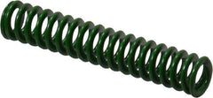 Associated Spring Raymond - 10mm Hole Diam, 5mm Rod Diam, 2" Free Length, Green Die Spring - 104.5 N Max Deflection, 20.9mm Max Deflection, Light Duty, Chromium Alloy Steel - All Tool & Supply