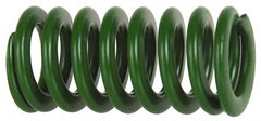 Associated Spring Raymond - 32mm Hole Diam, 16mm Rod Diam, 1-1/2" Free Length, Green Die Spring - All Tool & Supply