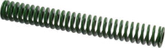 Associated Spring Raymond - 20mm Hole Diam, 10mm Rod Diam, 152mm Free Length, Green Die Spring - 457.5 N Max Deflection, 61mm Max Deflection, Light Duty, Chromium Alloy Steel - All Tool & Supply