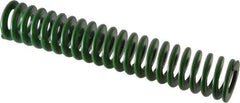 Associated Spring Raymond - 25mm Hole Diam, 12.5mm Rod Diam, 5-1/2" Free Length, Green Die Spring - 856.8 N Max Deflection, 56mm Max Deflection, Light Duty, Chromium Alloy Steel - All Tool & Supply