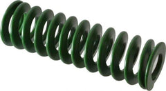 Associated Spring Raymond - 32mm Hole Diam, 16mm Rod Diam, 4" Free Length, Green Die Spring - 1312 N Max Deflection, 41mm Max Deflection, Light Duty, Chromium Alloy Steel - All Tool & Supply