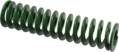 Associated Spring Raymond - 32mm Hole Diam, 16mm Rod Diam, 5" Free Length, Green Die Spring - 1275 N Max Deflection, 51mm Max Deflection, Light Duty, Chromium Alloy Steel - All Tool & Supply