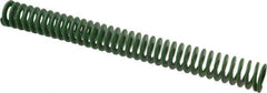 Associated Spring Raymond - 32mm Hole Diam, 16mm Rod Diam, 12" Free Length, Green Die Spring - 1256.6 N Max Deflection, 122mm Max Deflection, Light Duty, Chromium Alloy Steel - All Tool & Supply