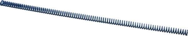 Associated Spring Raymond - 10mm Hole Diam, 5mm Rod Diam, 12" Free Length, Blue Die Spring - 185.6 N Max Deflection, 116mm Max Deflection, Medium Duty, Chromium Alloy Steel - All Tool & Supply