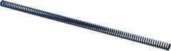 Associated Spring Raymond - 12.5mm Hole Diam, 6.3mm Rod Diam, 12" Free Length, Blue Die Spring - 243.6 N Max Deflection, 116mm Max Deflection, Medium Duty, Chromium Alloy Steel - All Tool & Supply