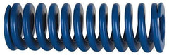 Associated Spring Raymond - 40mm Hole Diam, 20mm Rod Diam, 10" Free Length, Blue Die Spring - 2859.5 N Max Deflection, 95mm Max Deflection, Medium Duty, Chromium Alloy Steel - All Tool & Supply