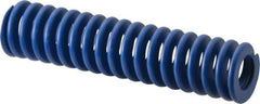 Associated Spring Raymond - 32mm Hole Diam, 16mm Rod Diam, 5-1/2" Free Length, Blue Die Spring - 2199.6001 N Max Deflection, 52mm Max Deflection, Medium Duty, Chromium Alloy Steel - All Tool & Supply