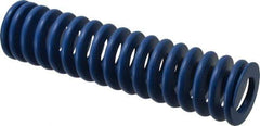 Associated Spring Raymond - 50mm Hole Diam, 25mm Rod Diam, 8" Free Length, Blue Die Spring - 4544.7998 N Max Deflection, 76mm Max Deflection, Medium Duty, Chromium Alloy Steel - All Tool & Supply