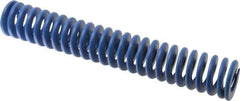 Associated Spring Raymond - 50mm Hole Diam, 25mm Rod Diam, 12" Free Length, Blue Die Spring - 4400.3999 N Max Deflection, 114mm Max Deflection, Medium Duty, Chromium Alloy Steel - All Tool & Supply