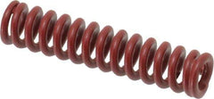 Associated Spring Raymond - 10mm Hole Diam, 5mm Rod Diam, 1-3/4" Free Length, Red Die Spring - 198 N Max Deflection, 13.2mm Max Deflection, Strong Duty, Chromium Alloy Steel - All Tool & Supply