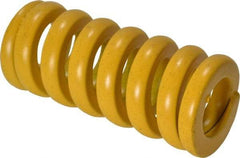 Associated Spring Raymond - 20mm Hole Diam, 10mm Rod Diam, 1-3/4" Free Length, Yellow Die Spring - 1639 N Max Deflection, 11mm Max Deflection, Extra Strong, Chromium Alloy Steel - All Tool & Supply