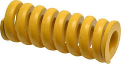 Associated Spring Raymond - 40mm Hole Diam, 20mm Rod Diam, 4-1/2" Free Length, Yellow Die Spring - 7306 N Max Deflection, 26mm Max Deflection, Extra Strong, Chromium Alloy Steel - All Tool & Supply