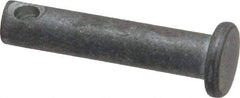 Made in USA - 3/16" Pin Diam, 7/8" OAL, Standard Clevis Pin - 3/32" Hole, 25/32" Usable Length, Uncoated Steel - All Tool & Supply