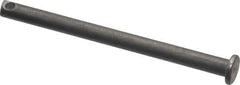 Made in USA - 3/16" Pin Diam, 2-1/2" OAL, Standard Clevis Pin - 3/32" Hole, 2-13/32" Usable Length, Uncoated Steel - All Tool & Supply