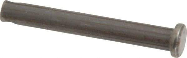 Made in USA - 1/4" Pin Diam, 1-7/8" OAL, Standard Clevis Pin - 3/32" Hole, 1-25/32" Usable Length, Uncoated Steel - All Tool & Supply