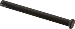 Made in USA - 1/4" Pin Diam, 2-3/4" OAL, Standard Clevis Pin - 3/32" Hole, 2-21/32" Usable Length, Uncoated Steel - All Tool & Supply