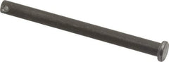 Made in USA - 1/4" Pin Diam, 3" OAL, Standard Clevis Pin - 3/32" Hole, 2-29/32" Usable Length, Uncoated Steel - All Tool & Supply