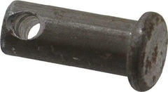 Made in USA - 5/16" Pin Diam, 3/4" OAL, Standard Clevis Pin - 9/64" Hole, 39/64" Usable Length, Uncoated Steel - All Tool & Supply