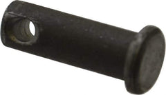 Made in USA - 5/16" Pin Diam, 7/8" OAL, Standard Clevis Pin - 9/64" Hole, 47/64" Usable Length, Uncoated Steel - All Tool & Supply