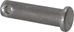 Made in USA - 5/16" Pin Diam, 1-1/8" OAL, Standard Clevis Pin - 9/64" Hole, 63/64" Usable Length, Uncoated Steel - All Tool & Supply