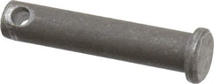 Made in USA - 5/16" Pin Diam, 1-1/2" OAL, Standard Clevis Pin - 9/64" Hole, 1-23/64" Usable Length, Uncoated Steel - All Tool & Supply