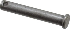 Made in USA - 5/16" Pin Diam, 1-7/8" OAL, Standard Clevis Pin - 9/64" Hole, 1-47/64" Usable Length, Uncoated Steel - All Tool & Supply