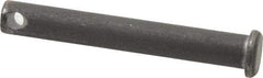 Made in USA - 5/16" Pin Diam, 2-1/4" OAL, Standard Clevis Pin - 9/64" Hole, 2-7/64" Usable Length, Uncoated Steel - All Tool & Supply