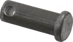 Made in USA - 3/8" Pin Diam, 1" OAL, Standard Clevis Pin - 5/32" Hole, 27/32" Usable Length, Uncoated Steel - All Tool & Supply