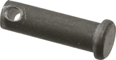 Made in USA - 3/8" Pin Diam, 1-1/4" OAL, Standard Clevis Pin - 5/32" Hole, 1-3/32" Usable Length, Uncoated Steel - All Tool & Supply