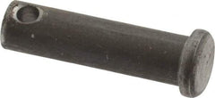 Made in USA - 3/8" Pin Diam, 1-3/8" OAL, Standard Clevis Pin - 5/32" Hole, 1-7/32" Usable Length, Uncoated Steel - All Tool & Supply