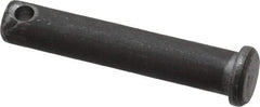 Made in USA - 3/8" Pin Diam, 2" OAL, Standard Clevis Pin - 5/32" Hole, 1-27/32" Usable Length, Uncoated Steel - All Tool & Supply