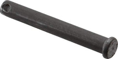 Made in USA - 3/8" Pin Diam, 2-3/4" OAL, Standard Clevis Pin - 5/32" Hole, 2-19/32" Usable Length, Uncoated Steel - All Tool & Supply