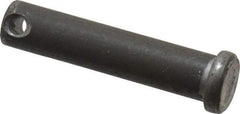 Made in USA - 7/16" Pin Diam, 2" OAL, Standard Clevis Pin - 5/32" Hole, 1-27/32" Usable Length, Uncoated Steel - All Tool & Supply